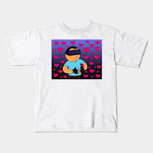 Virtual Reality Glasses Love Affection Kids T-Shirt